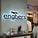 Engbers Logo Schild & Kaffeestation